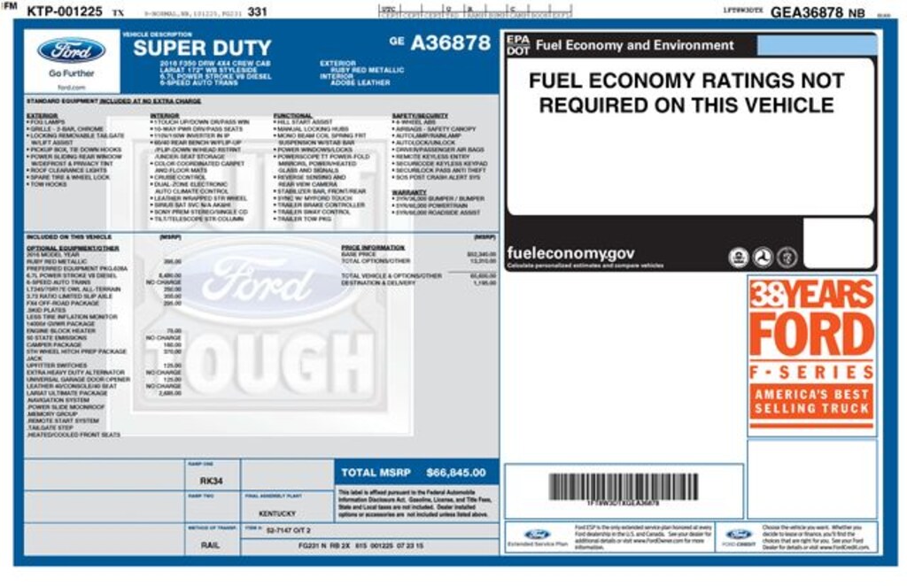 Used 2016 Ford F-350SD Lariat Truck