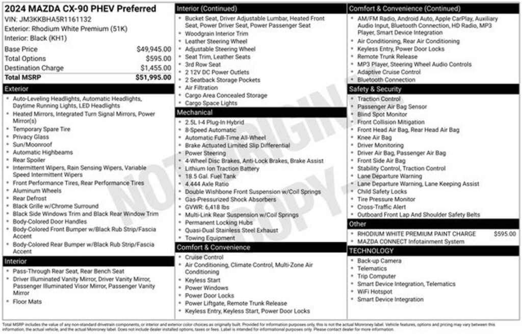 Used 2024 Mazda CX-90 Phev Preferred SUV