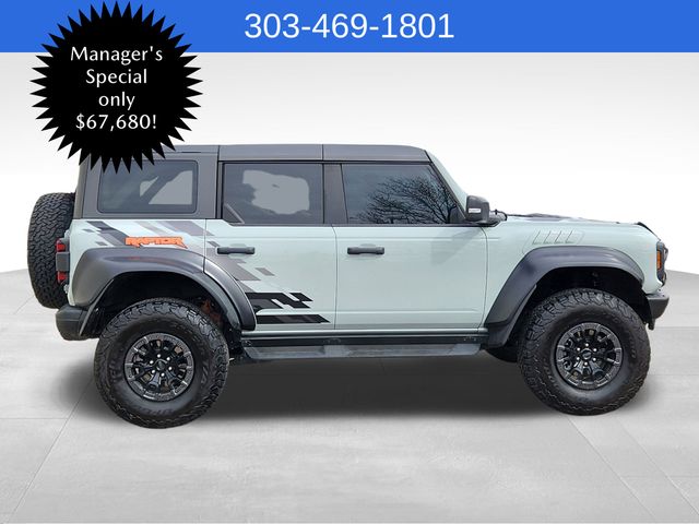 Used 2023 Ford Bronco 4-Door Raptor with VIN 1FMEE5JR1PLA93682 for sale in Broomfield, CO