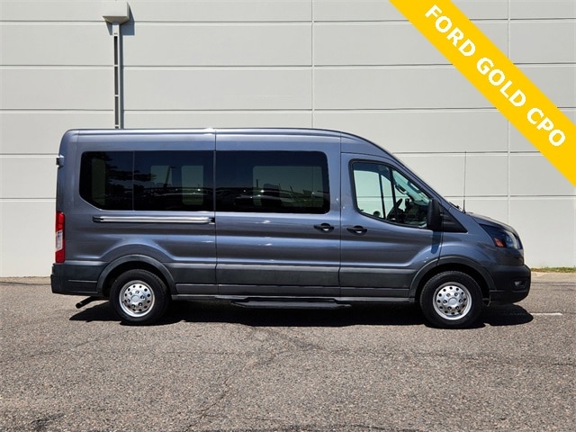 Certified 2023 Ford Transit Passenger Van XL with VIN 1FBAX9CG1PKB41305 for sale in Broomfield, CO