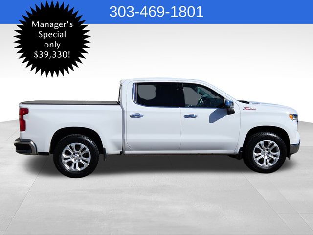 Used 2023 Chevrolet Silverado 1500 LTZ with VIN 1GCUDGE89PZ195969 for sale in Broomfield, CO