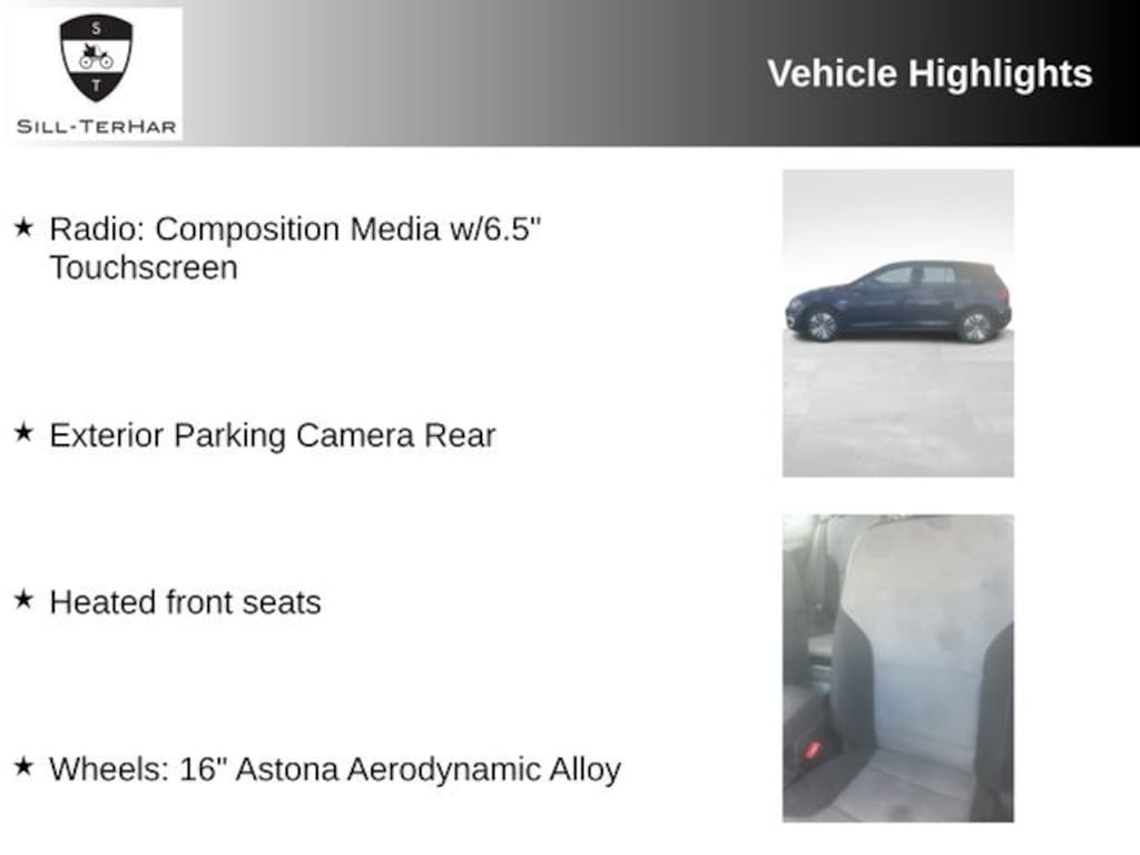 Used 2016 Volkswagen e-Golf SE Hatchback