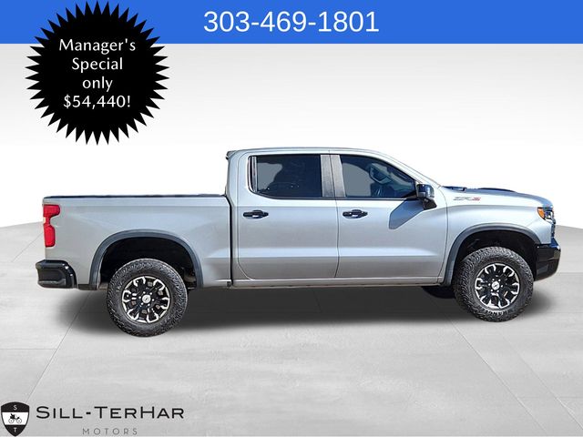 Used 2023 Chevrolet Silverado 1500 ZR2 with VIN 3GCUDHEL5PG293973 for sale in Broomfield, CO