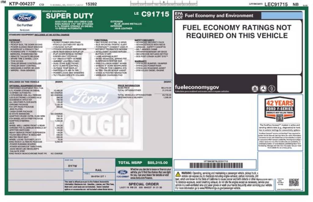 Used 2020 Ford F-350SD King Ranch Truck