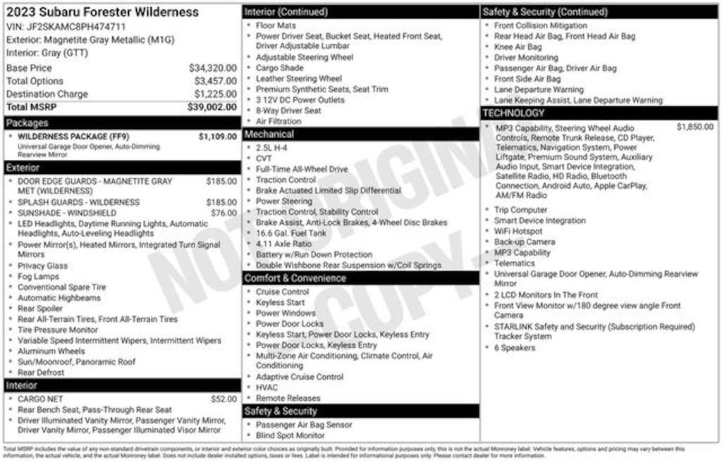 Used 2023 Subaru Forester Wilderness SUV
