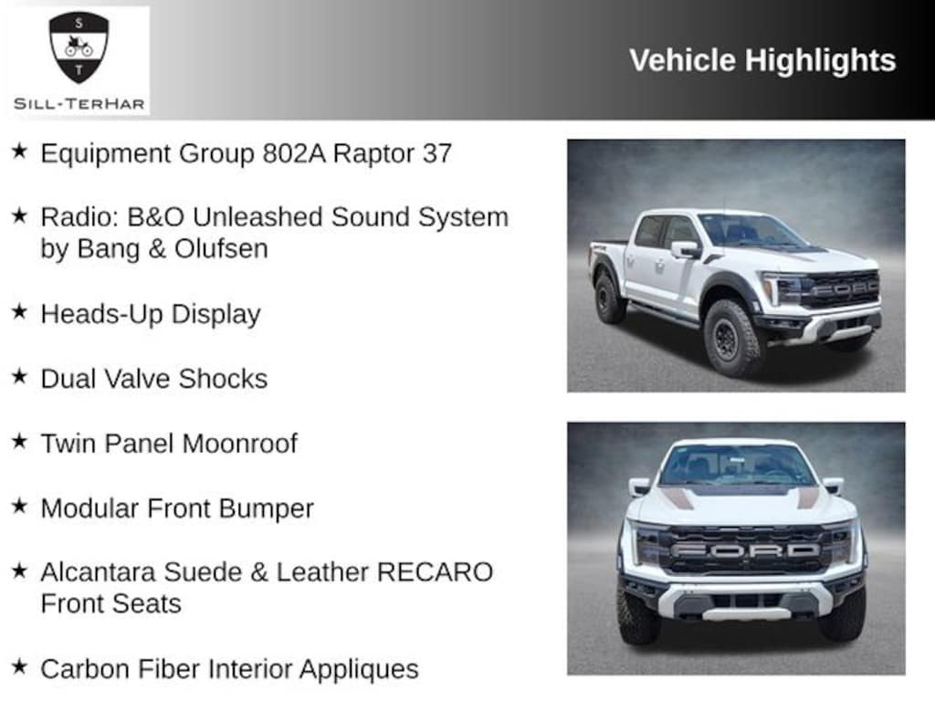New 2025 Ford F-150 Raptor Truck