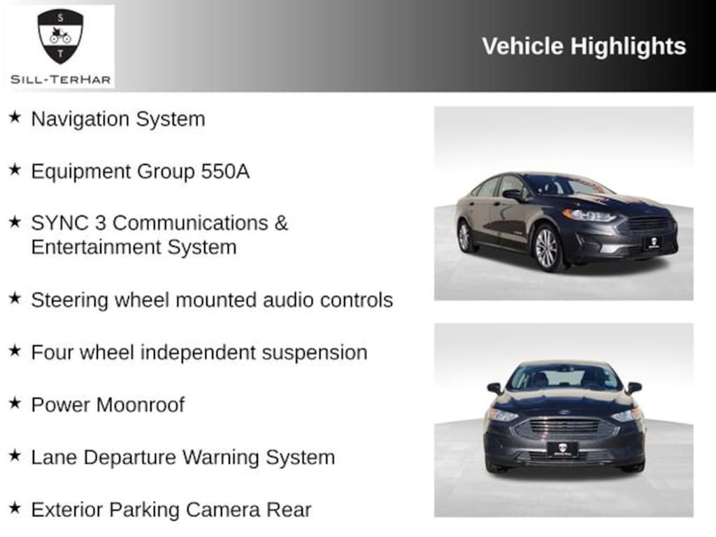 Used 2019 Ford Fusion Hybrid SE Sedan