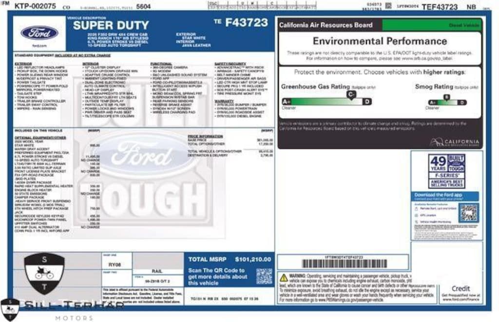 New 2026 Ford Super Duty F-350® King Ranch® TRUCK