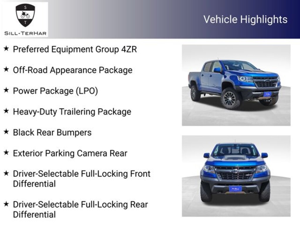 Certified 2019 Chevrolet Colorado ZR2 Truck