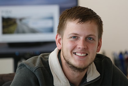 Staff member Austin Edwards from fcb927f3acc5