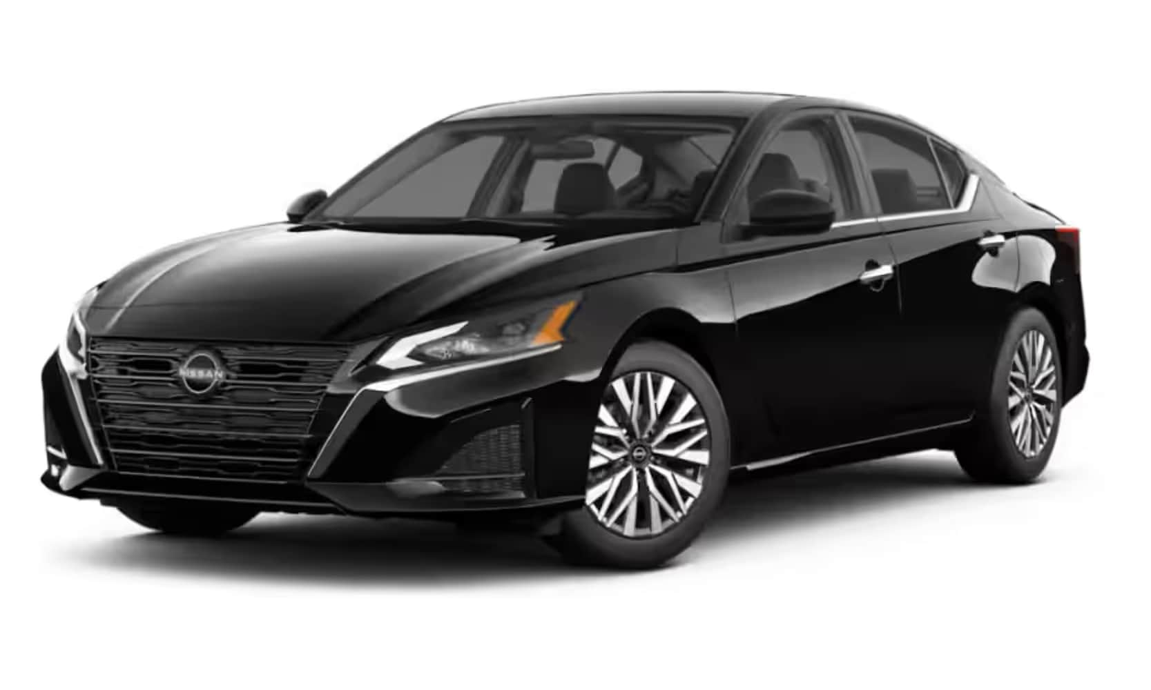 Exterior side image of a black 2026 Nissan Altima SV parked on a white background
