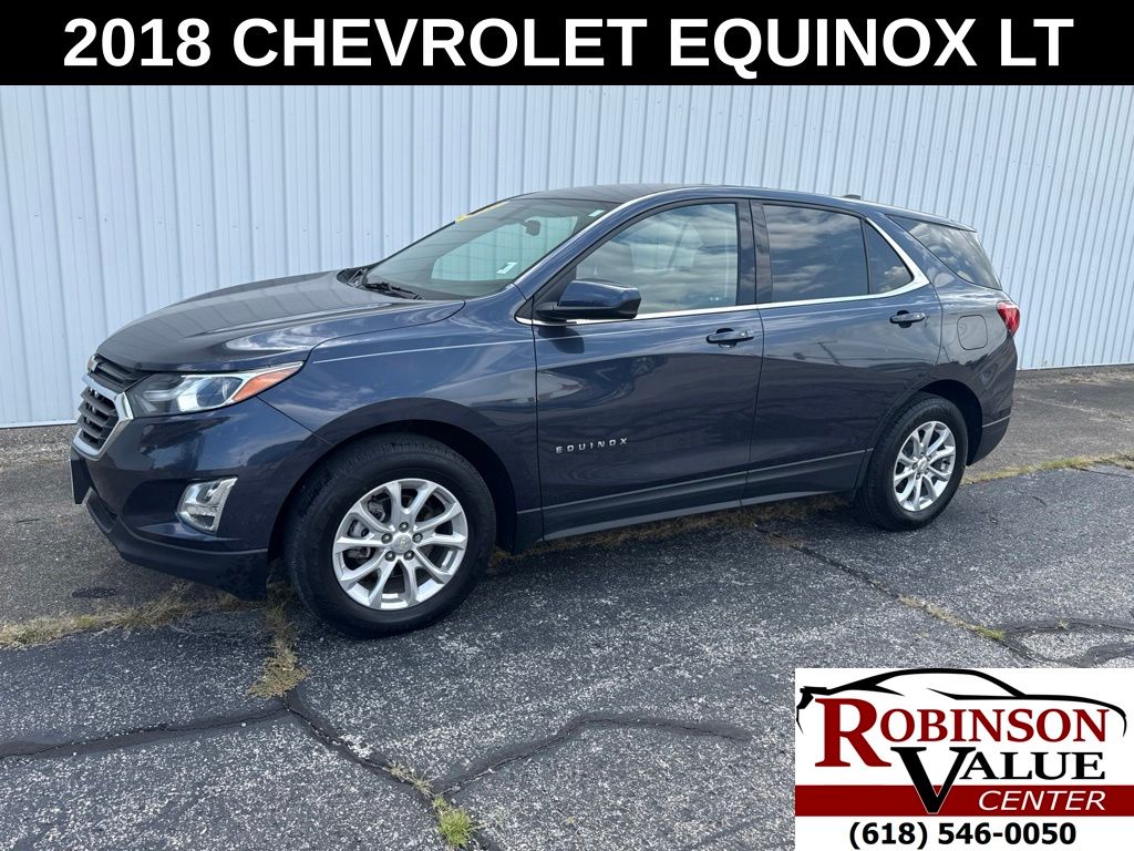 Used 2018 Chevrolet Equinox LT with VIN 3GNAXJEV6JL123128 for sale in Robinson, IL