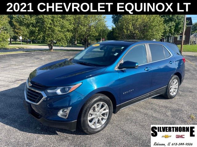 Used 2021 Chevrolet Equinox LT with VIN 2GNAXKEV7M6143399 for sale in Robinson, IL
