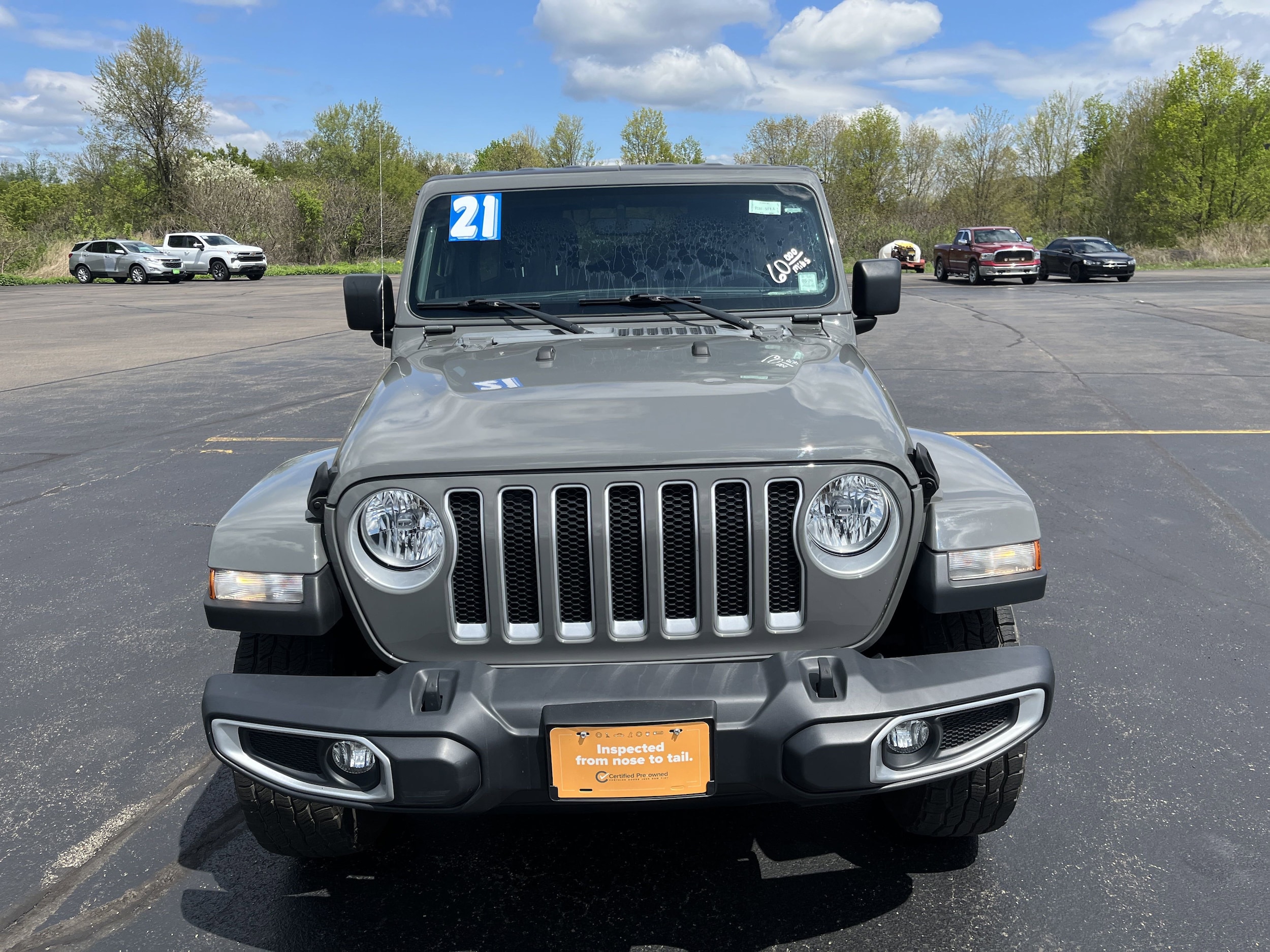 Certified 2021 Jeep Wrangler Unlimited Sahara with VIN 1C4HJXEG0MW520331 for sale in Hornell, NY