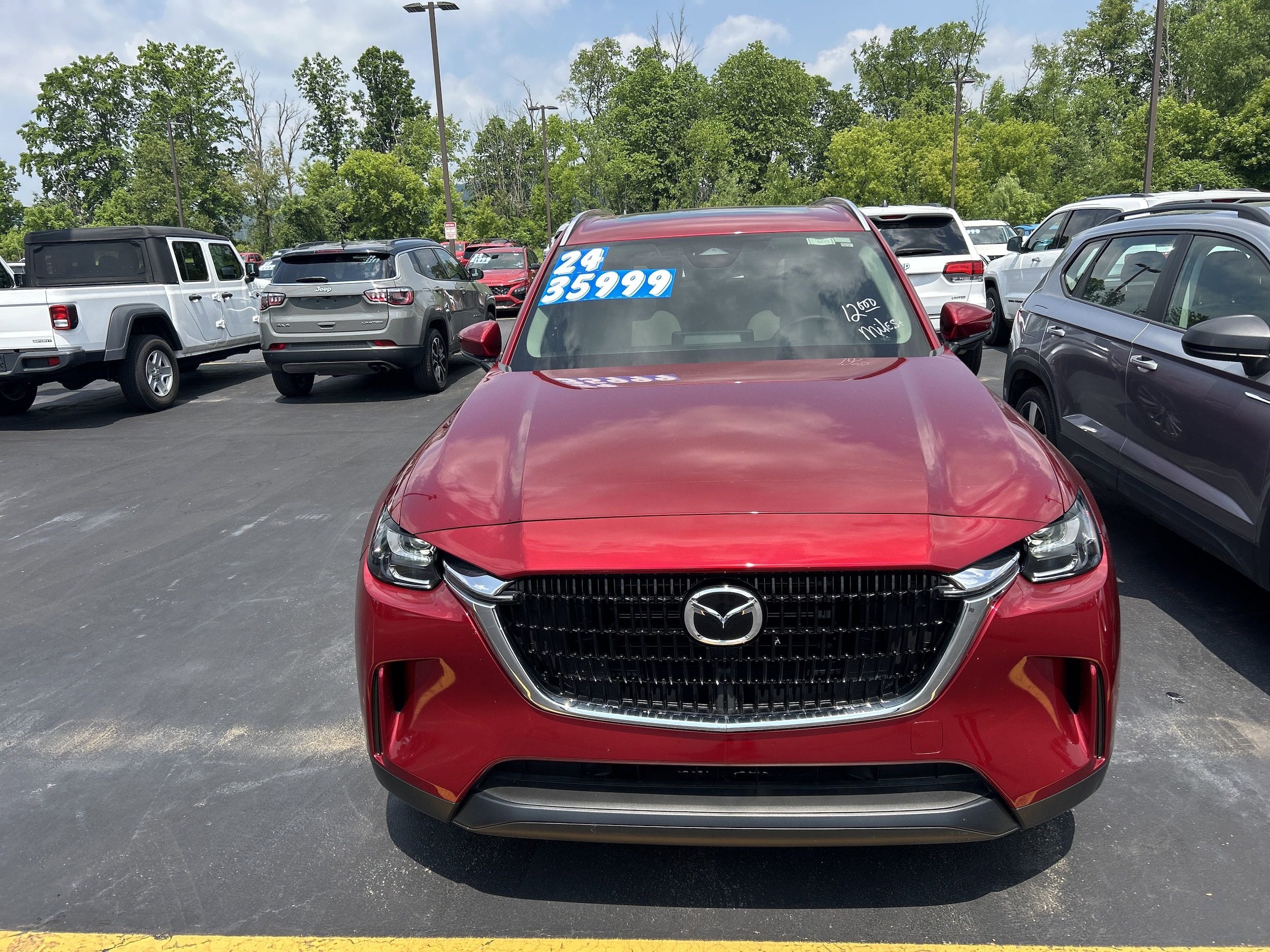 Used 2024 Mazda CX-90 Turbo Preferred Package with VIN JM3KKBHD0R1124659 for sale in Hornell, NY
