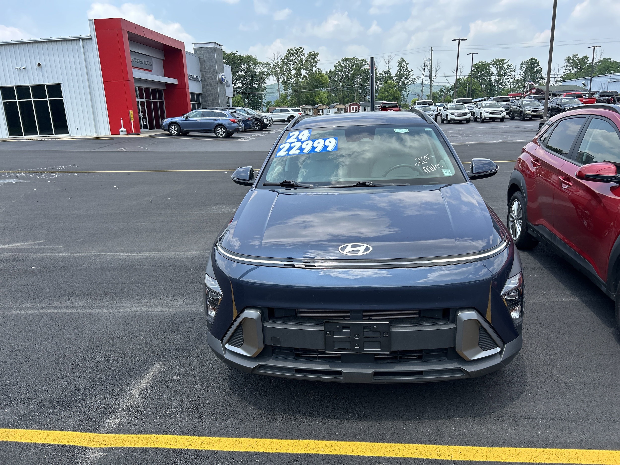Used 2024 Hyundai Kona SEL with VIN KM8HCCAB4RU077080 for sale in Hornell, NY