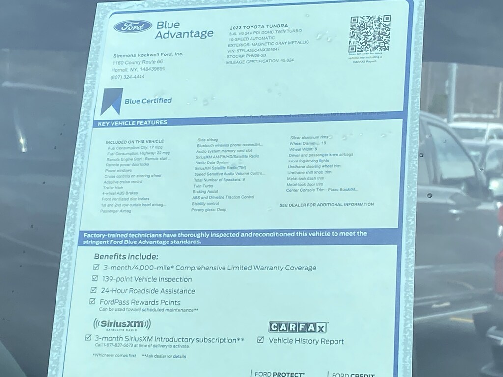 Certified 2022 Toyota Tundra 4WD SR5 SR5 CrewMax 6.5 Bed