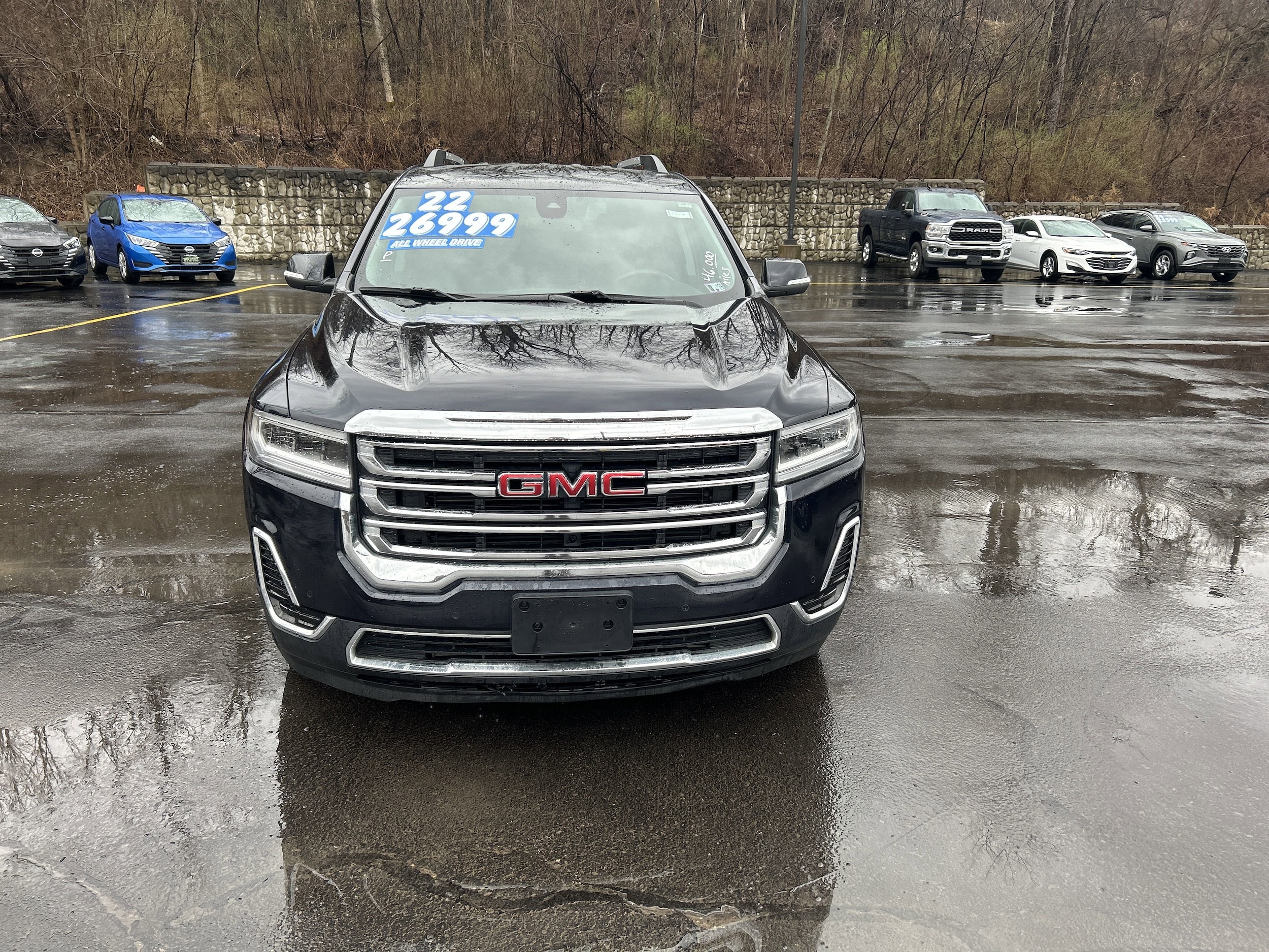 Used 2022 GMC Acadia SLE with VIN 1GKKNRL49NZ137099 for sale in Hornell, NY
