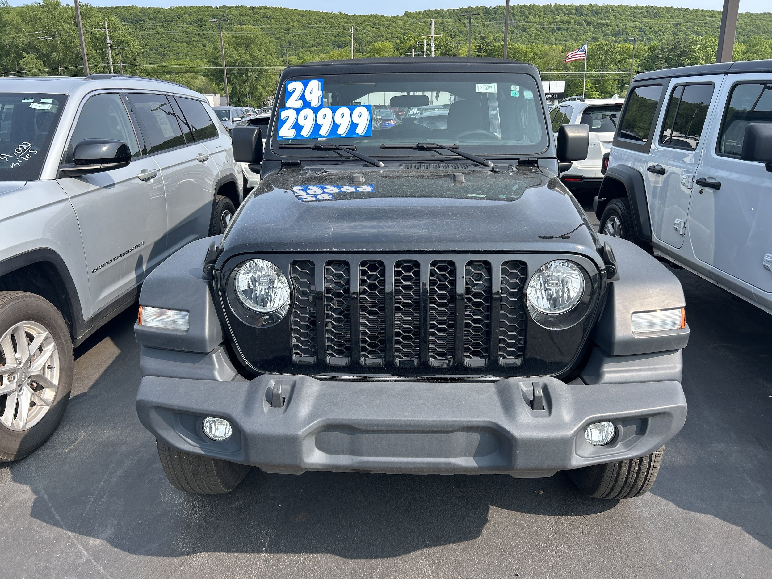 Used 2024 Jeep Wrangler 4-Door Sport with VIN 1C4PJXDN3RW197668 for sale in Hornell, NY