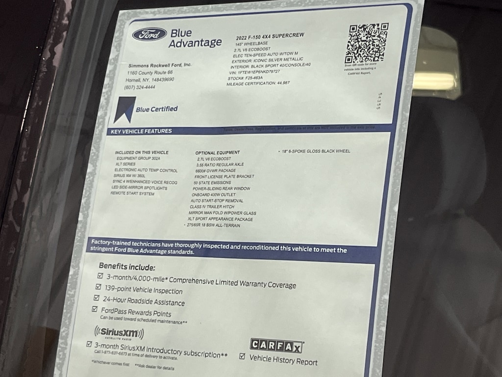 Certified 2022 Ford F-150