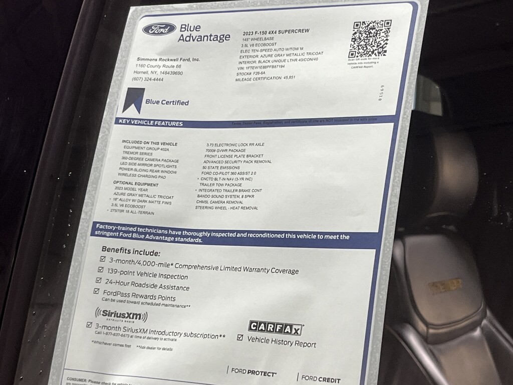 Certified 2023 Ford F-150 XL Truck SuperCrew Cab