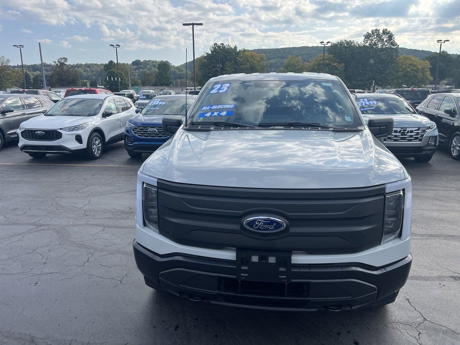 Used 2023 Ford F-150 Lightning Pro with VIN 1FTVW1EL5PWG37924 for sale in Hornell, NY