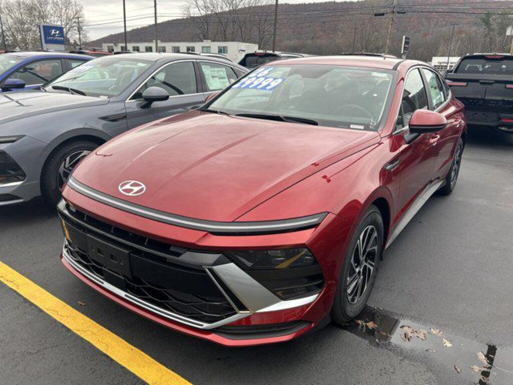 New 2026 Hyundai Sonata Hybrid Blue Sedan