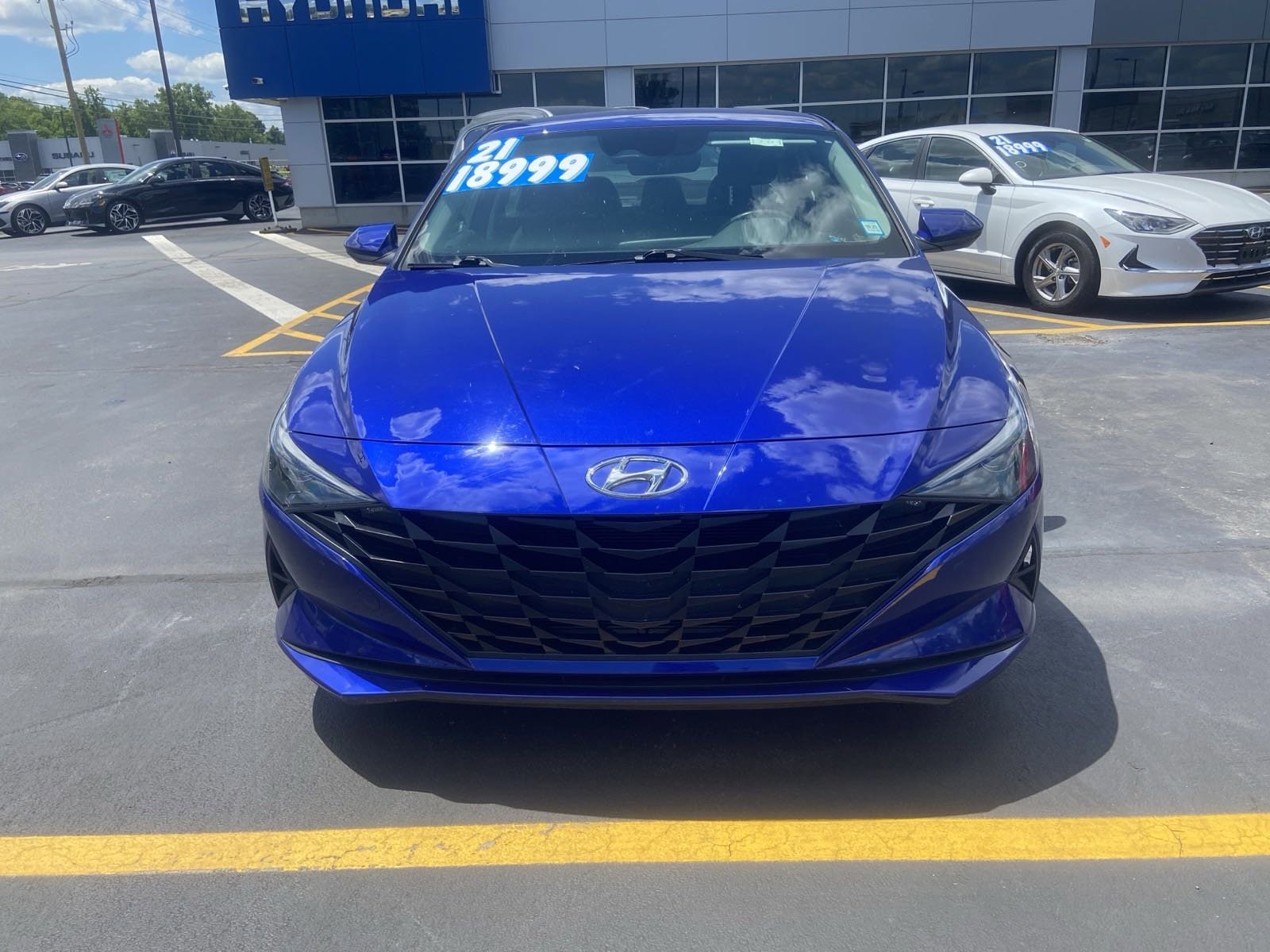 Used 2021 Hyundai Elantra SE with VIN KMHLL4AG6MU150034 for sale in Elmira, NY