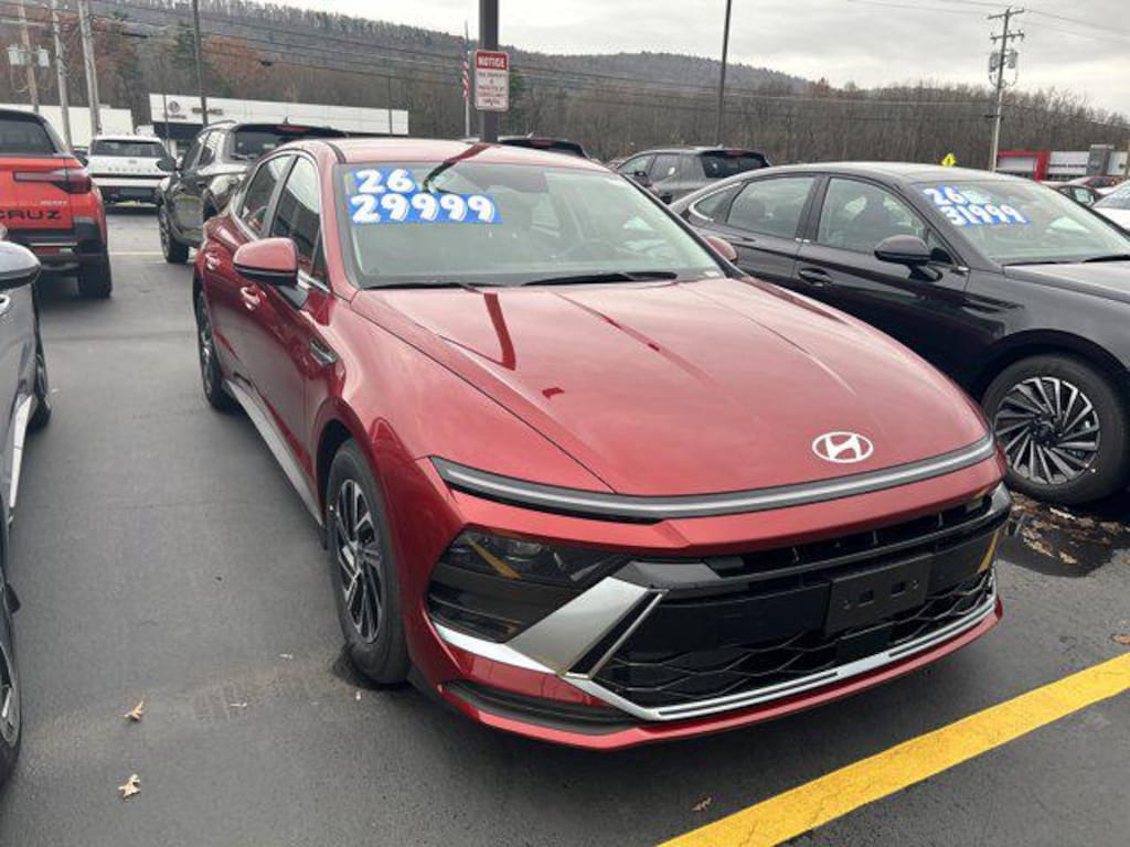 New 2026 Hyundai Sonata Hybrid Blue Sedan