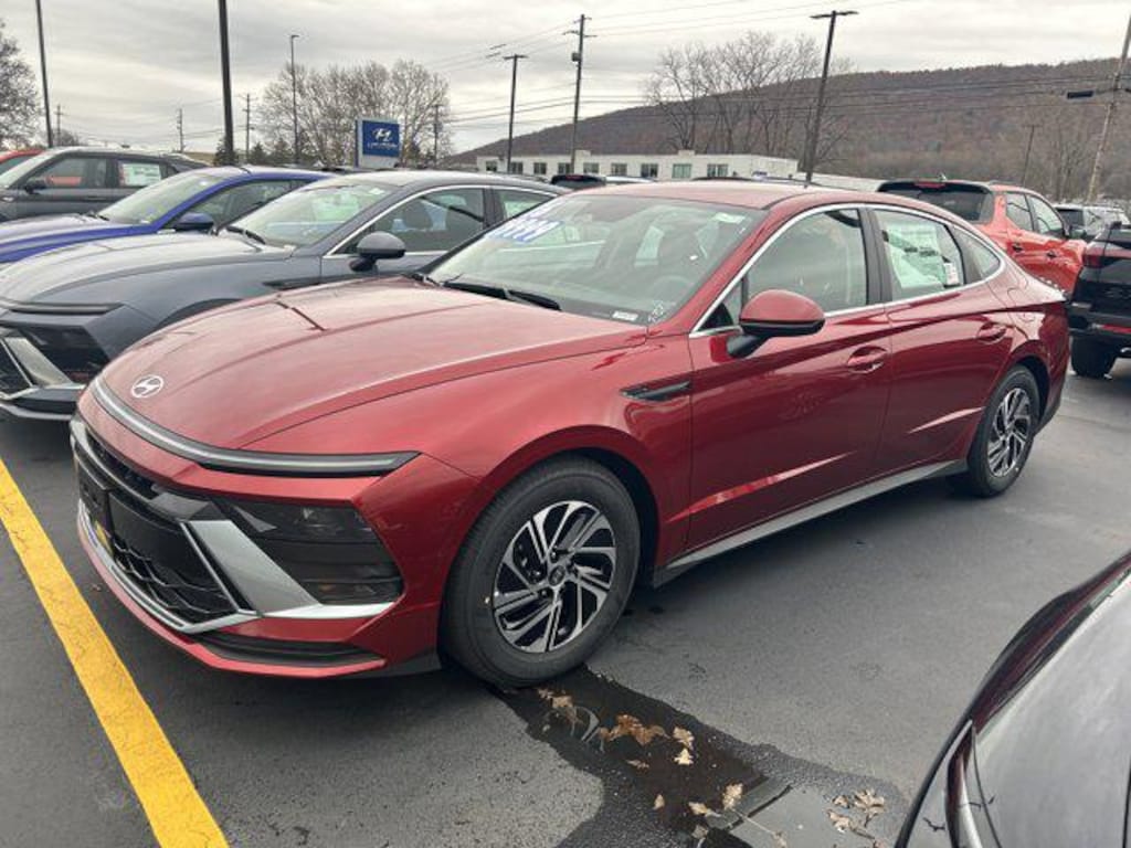 New 2026 Hyundai Sonata Hybrid Blue Sedan