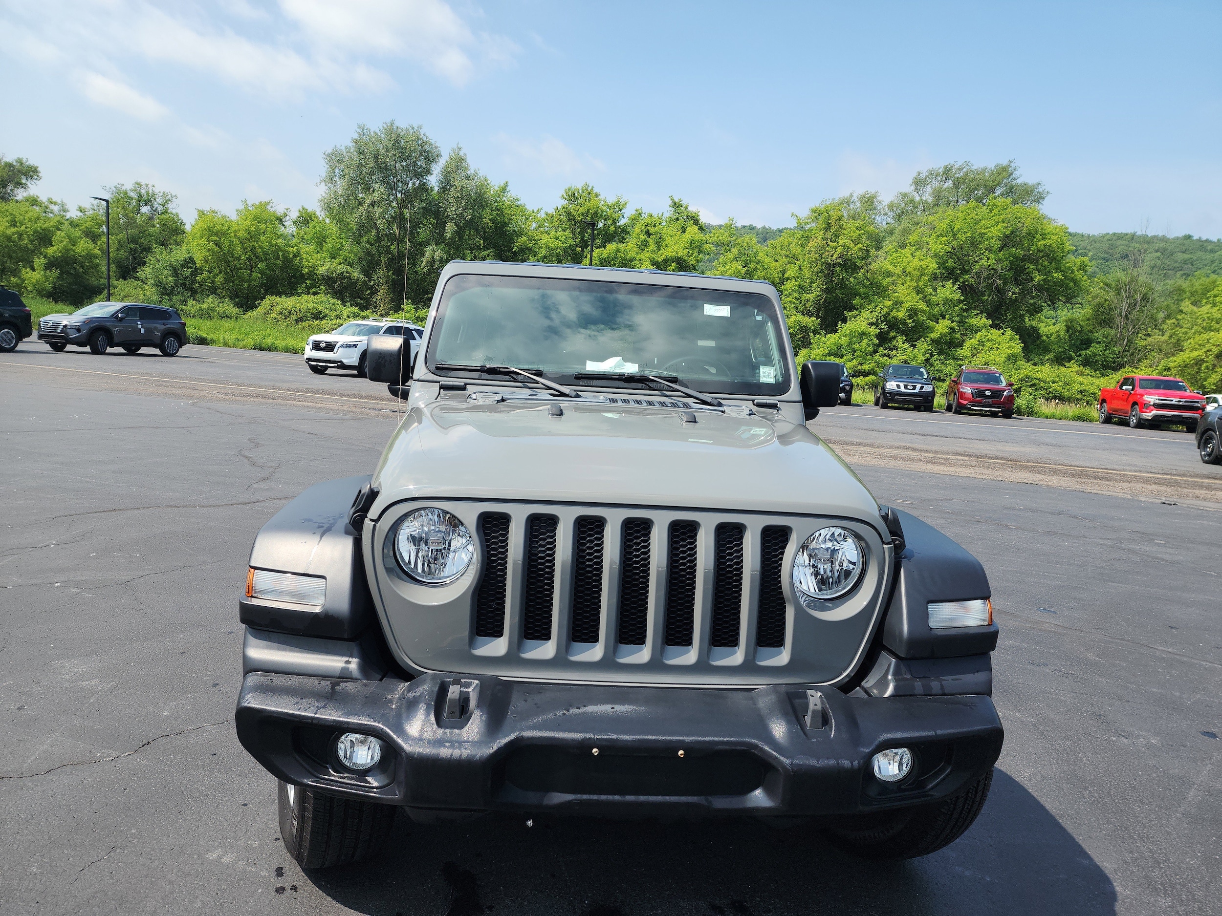 Used 2022 Jeep Wrangler Unlimited Sport S with VIN 1C4HJXDG9NW152296 for sale in Bath, NY