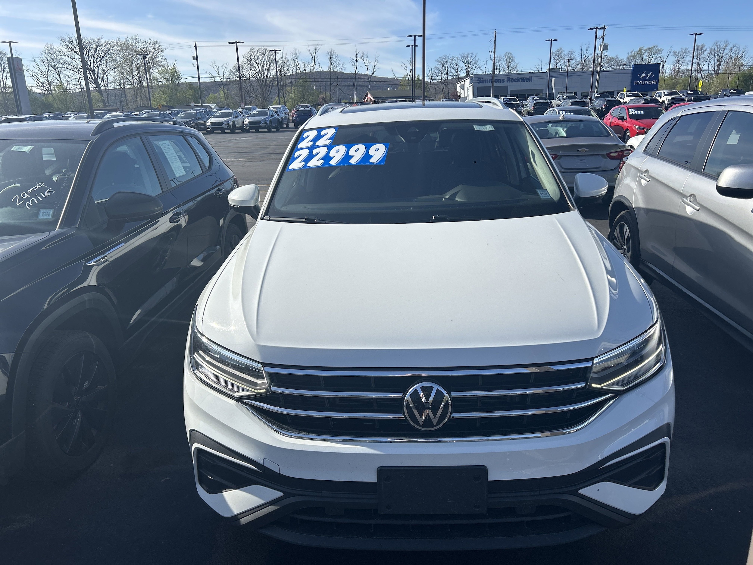 Used 2022 Volkswagen Tiguan SE with VIN 3VV2B7AX4NM177258 for sale in Bath, NY