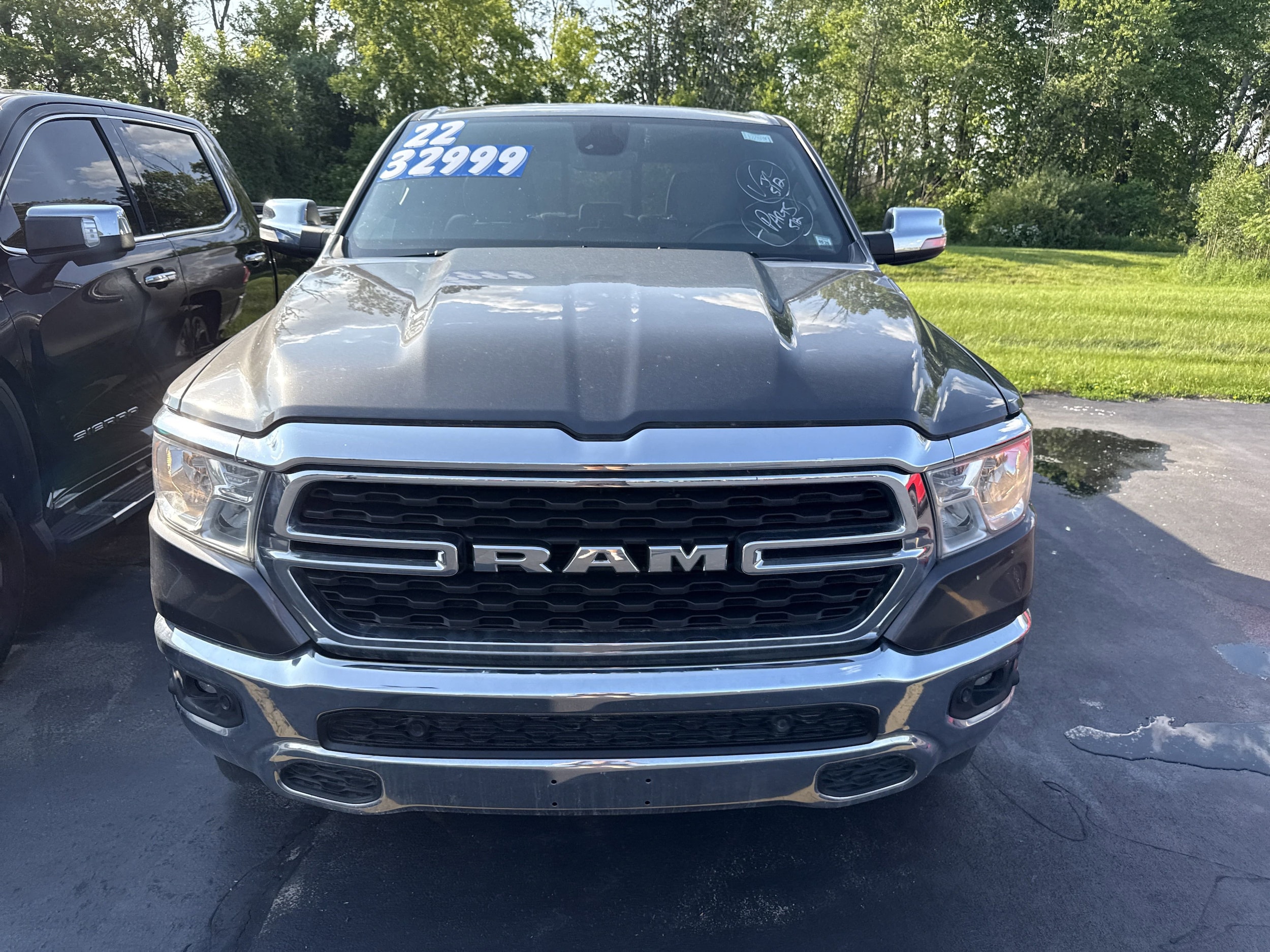 Used 2022 RAM Ram 1500 Big Horn with VIN 1C6RRFFG8NN338302 for sale in Bath, NY