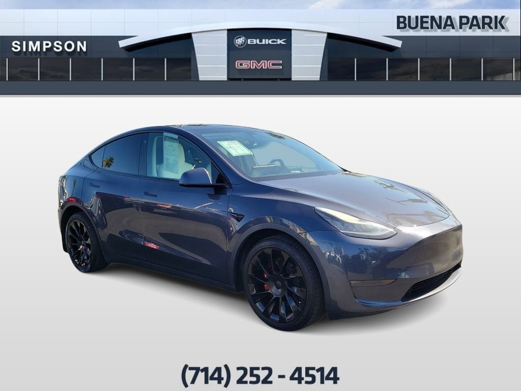Used 2021 Tesla Model Y Long Range with VIN 5YJYGDEE0MF075508 for sale in Buena Park, CA