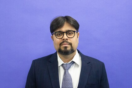 Staff member Riyaz Mansuri from 7c506a21902e