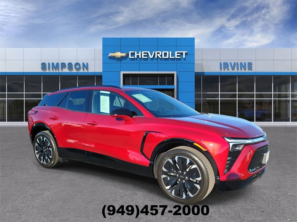 Used 2025 Chevrolet Blazer EV RS with VIN 3GNKDJRJ6SS114893 for sale in Irvine, CA