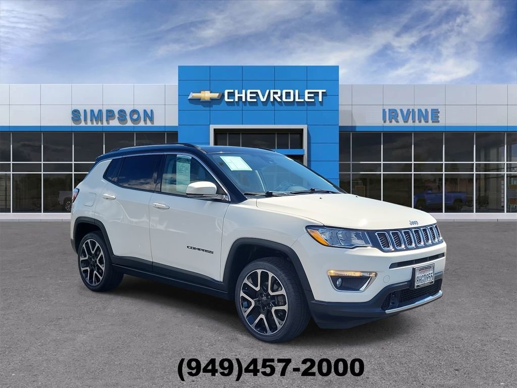 Used 2019 Jeep Compass Limited with VIN 3C4NJDCB8KT656847 for sale in Irvine, CA