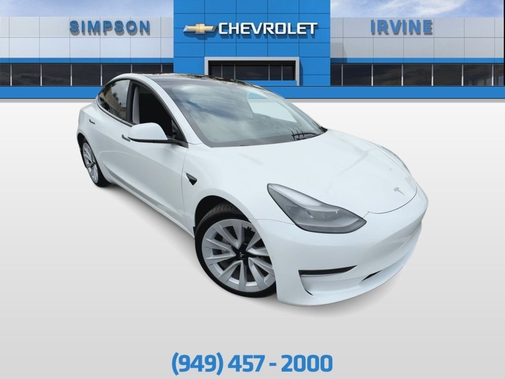 Used 2021 Tesla Model 3 Base with VIN 5YJ3E1EA5MF065973 for sale in Irvine, CA