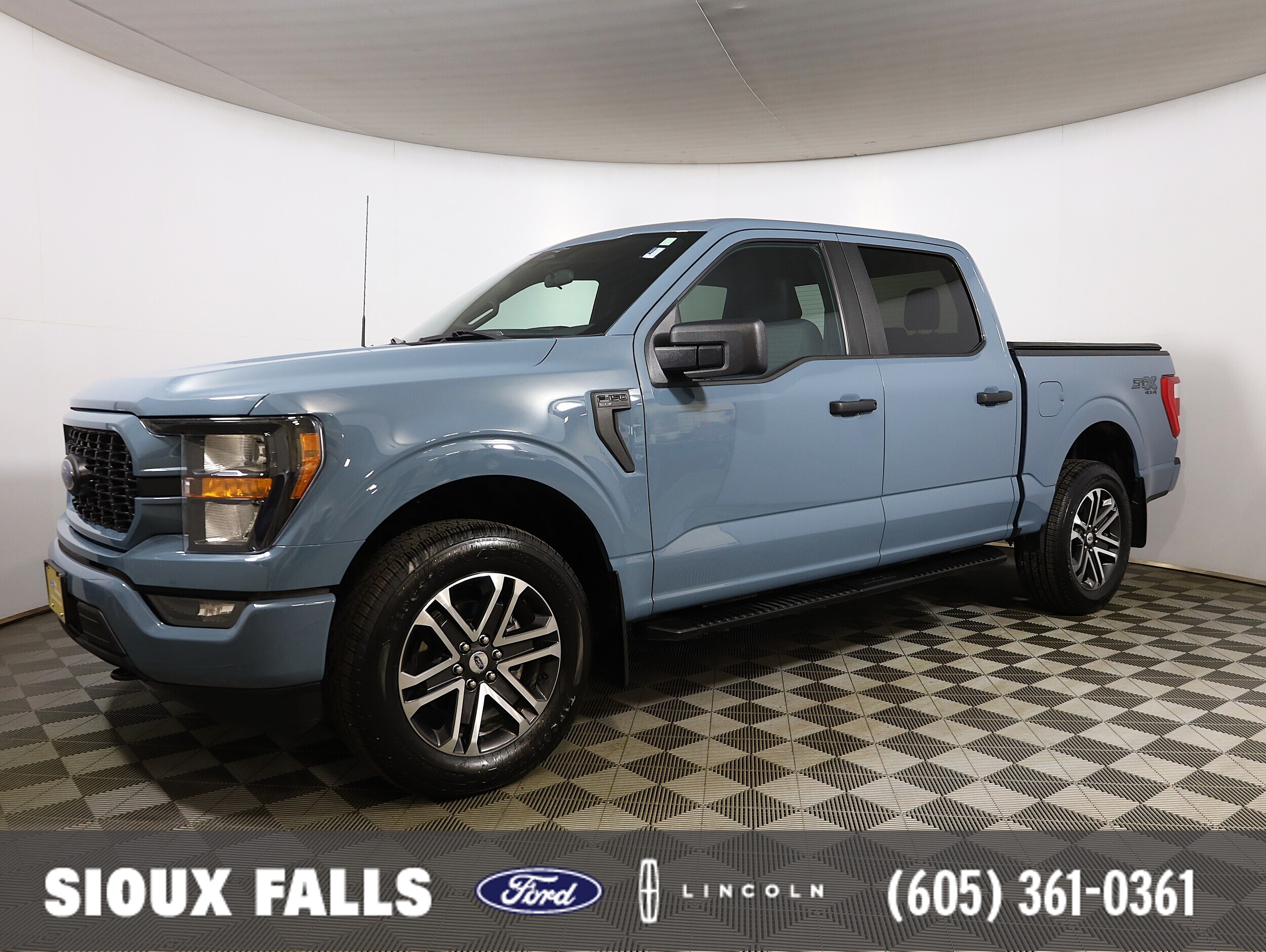 Area 51 Blue 2023 Ford F-150 XL SuperCrew 4WD Pickup Truck Four-Wheel Drive Automatic