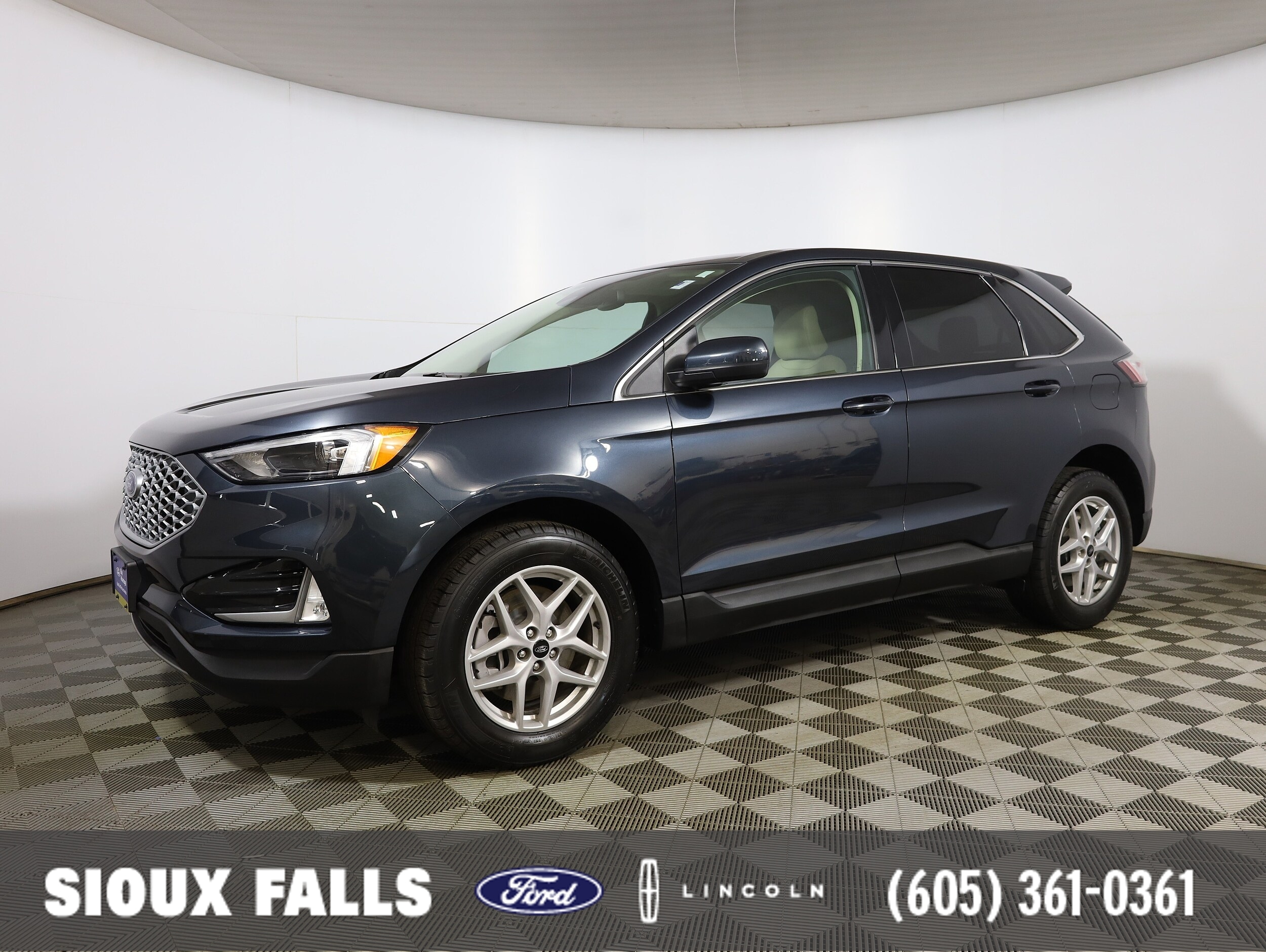 Blue Metallic 2024 Ford Edge SEL AWD SUV / Crossover All-Wheel Drive 8-Speed Automatic