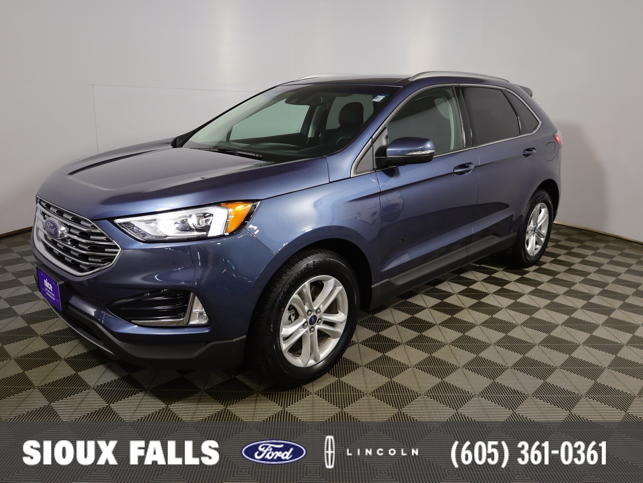 Blue 2019 Ford Edge SUV / Crossover All-Wheel Drive 8-Speed Automatic