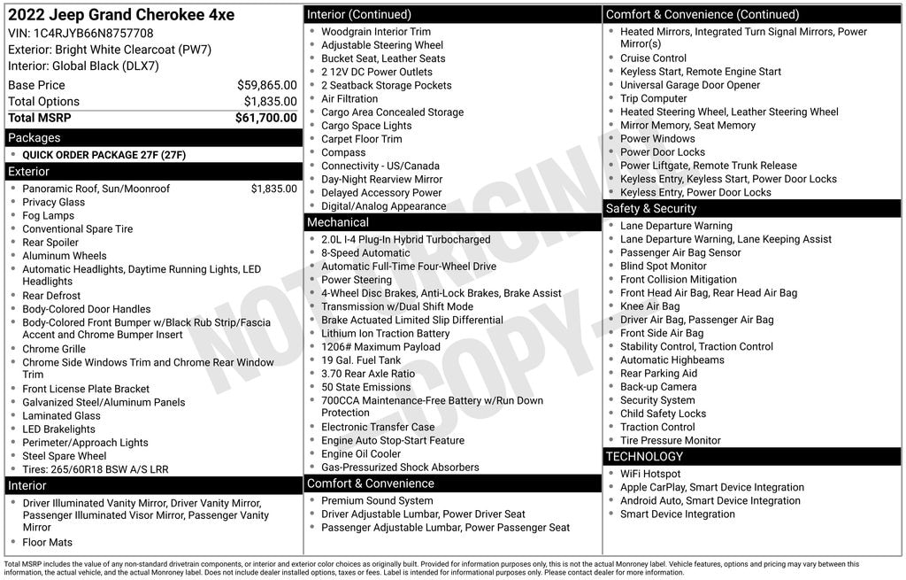 Used 2022 Jeep Grand Cherokee 4xe Base SUV