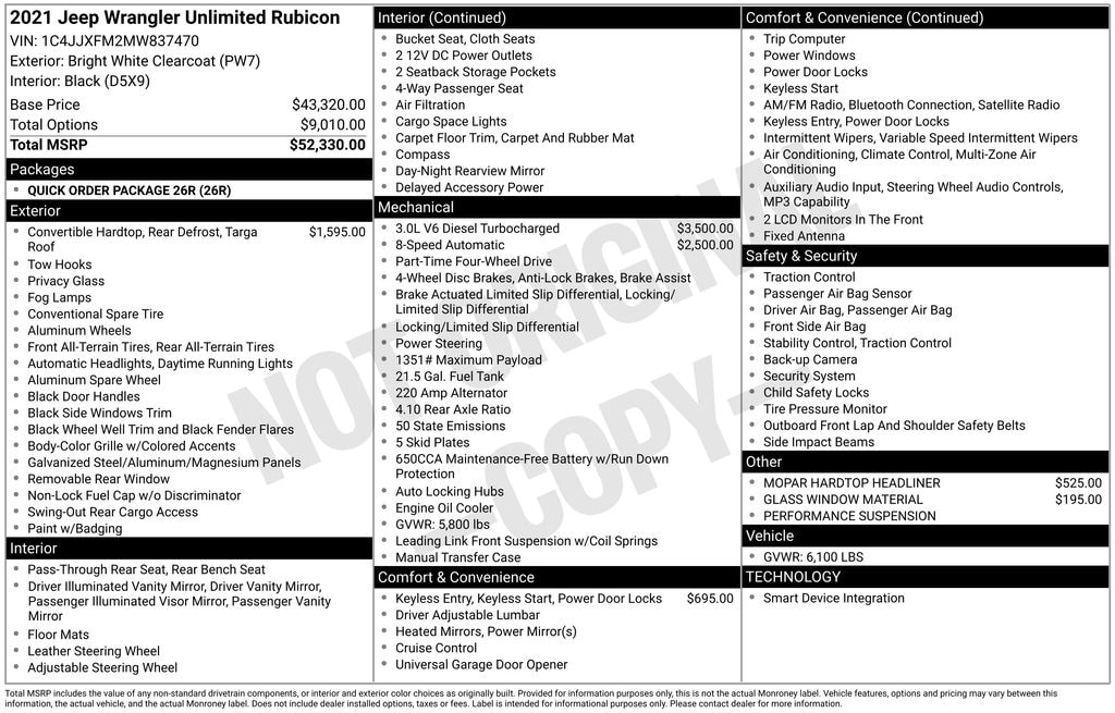 Used 2021 Jeep Wrangler Unlimited Rubicon SUV