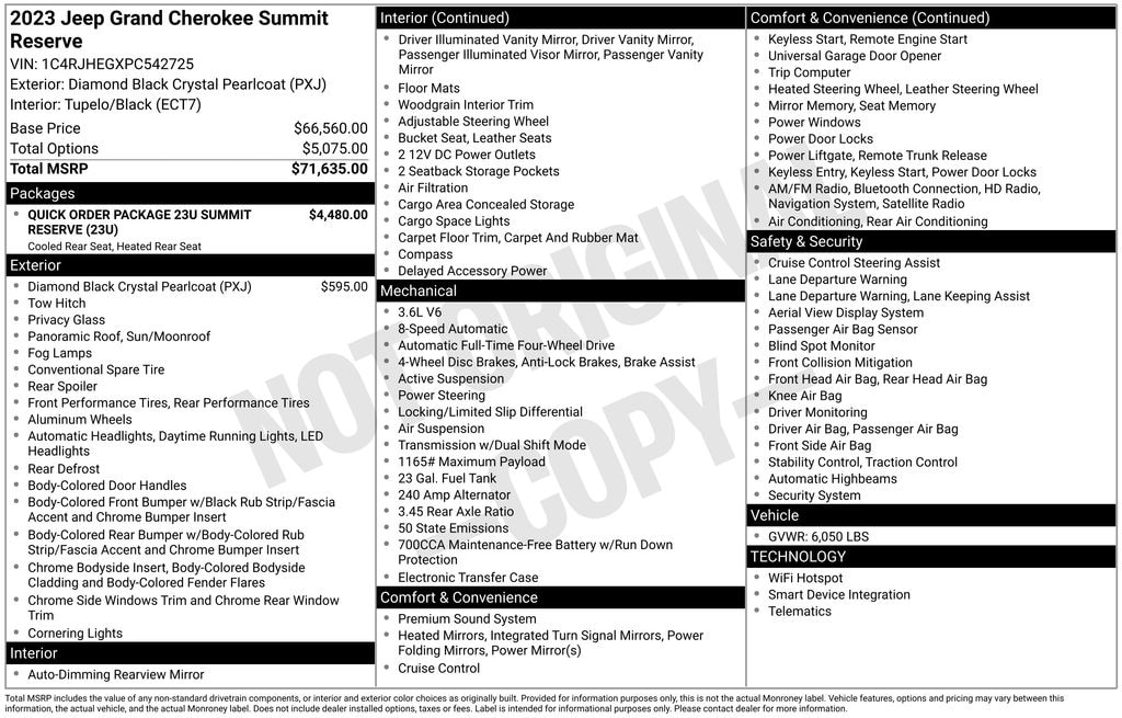 Used 2023 Jeep Grand Cherokee Summit SUV