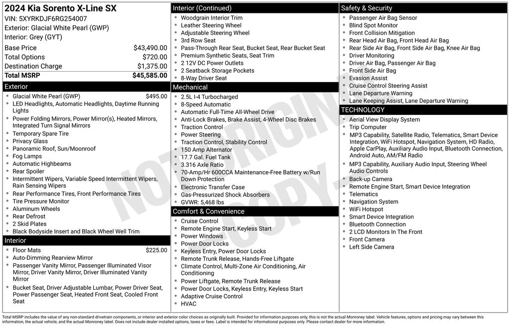 2024 Kia Sorento