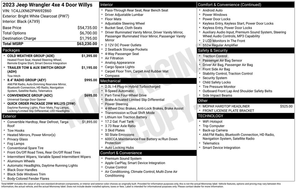 2023 Jeep Wrangler 4xe Willys 4XE's photo