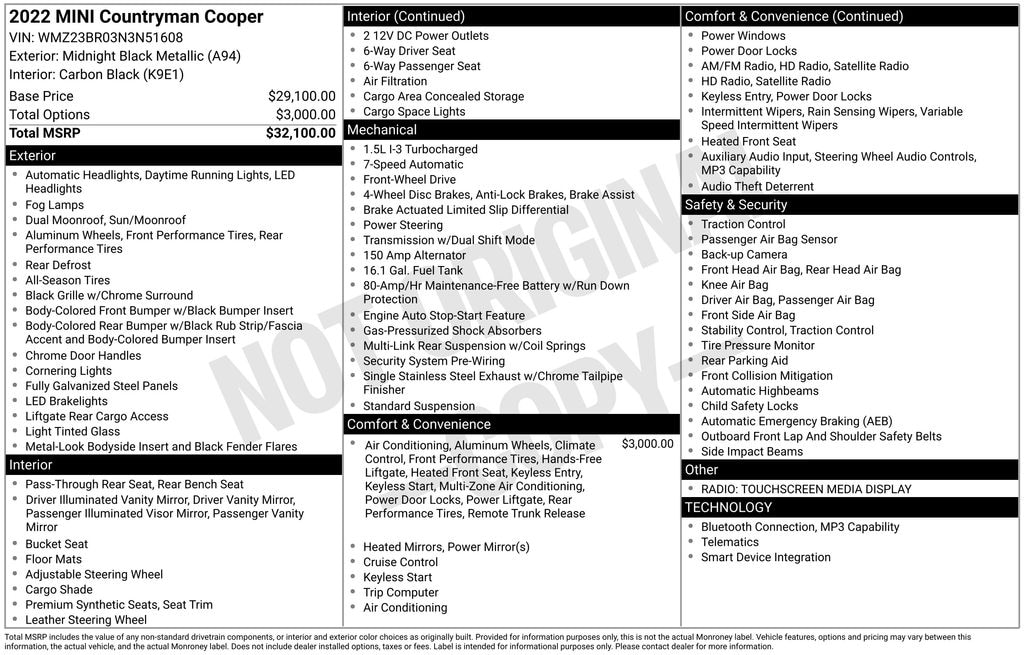 Used 2022 MINI Countryman Cooper SUV