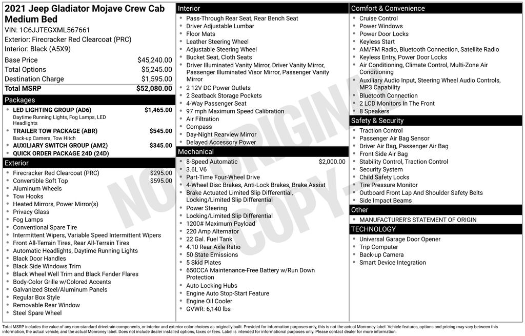 2021 Jeep Gladiator Mojave's photo