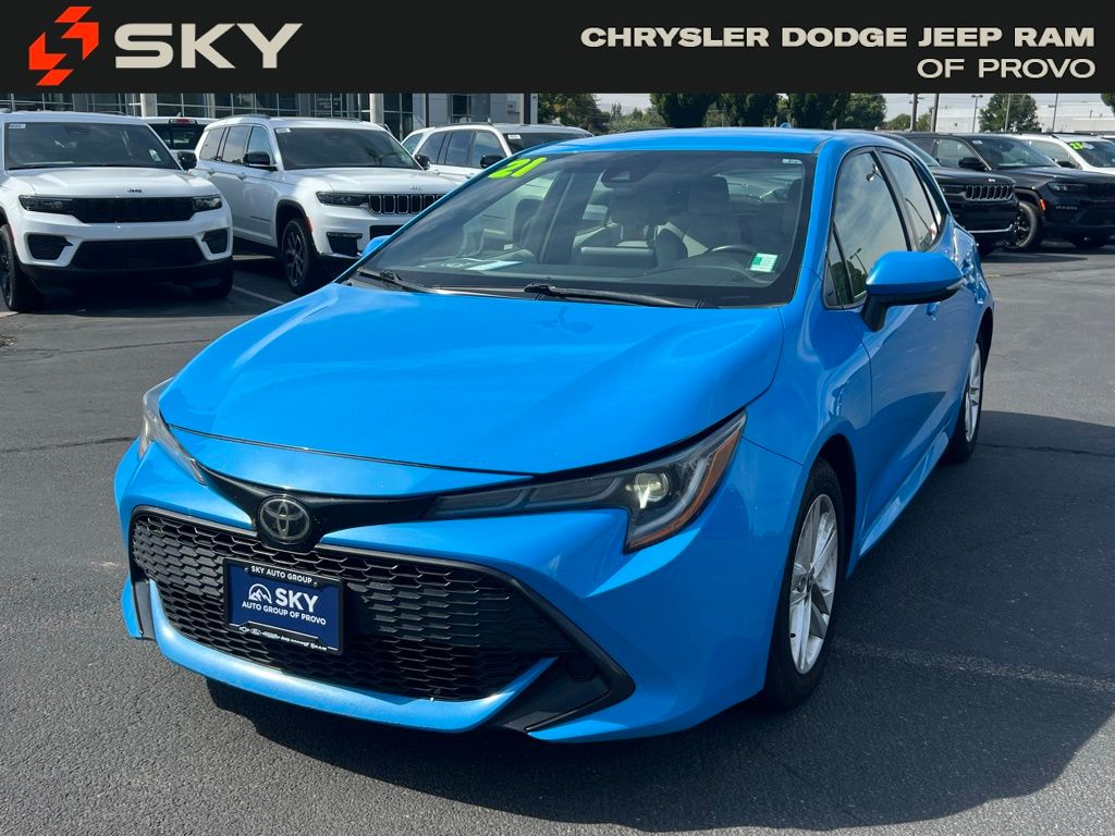 Used 2021 Toyota Corolla Hatchback SE with VIN JTND4MBE2M3122574 for sale in Provo, UT