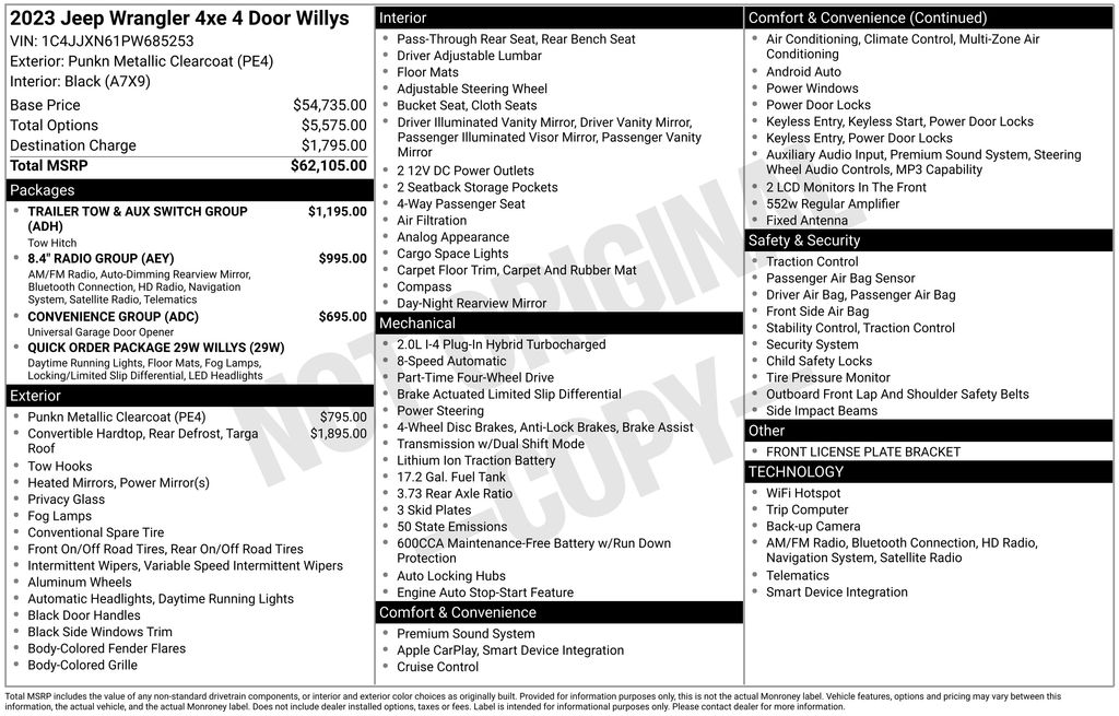 2023 Jeep Wrangler 4xe Willys 4XE's photo
